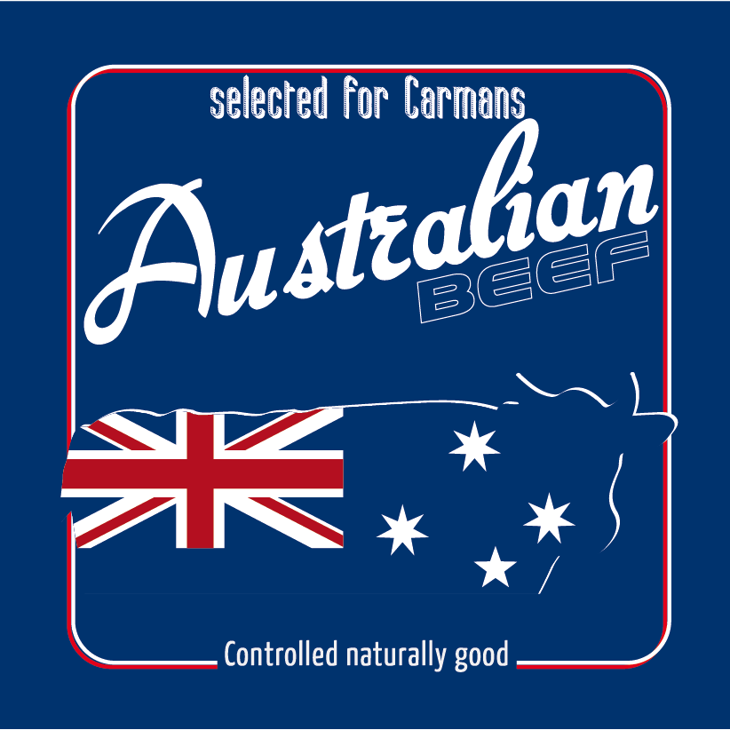Australisch Red & Black Angus logo carmans